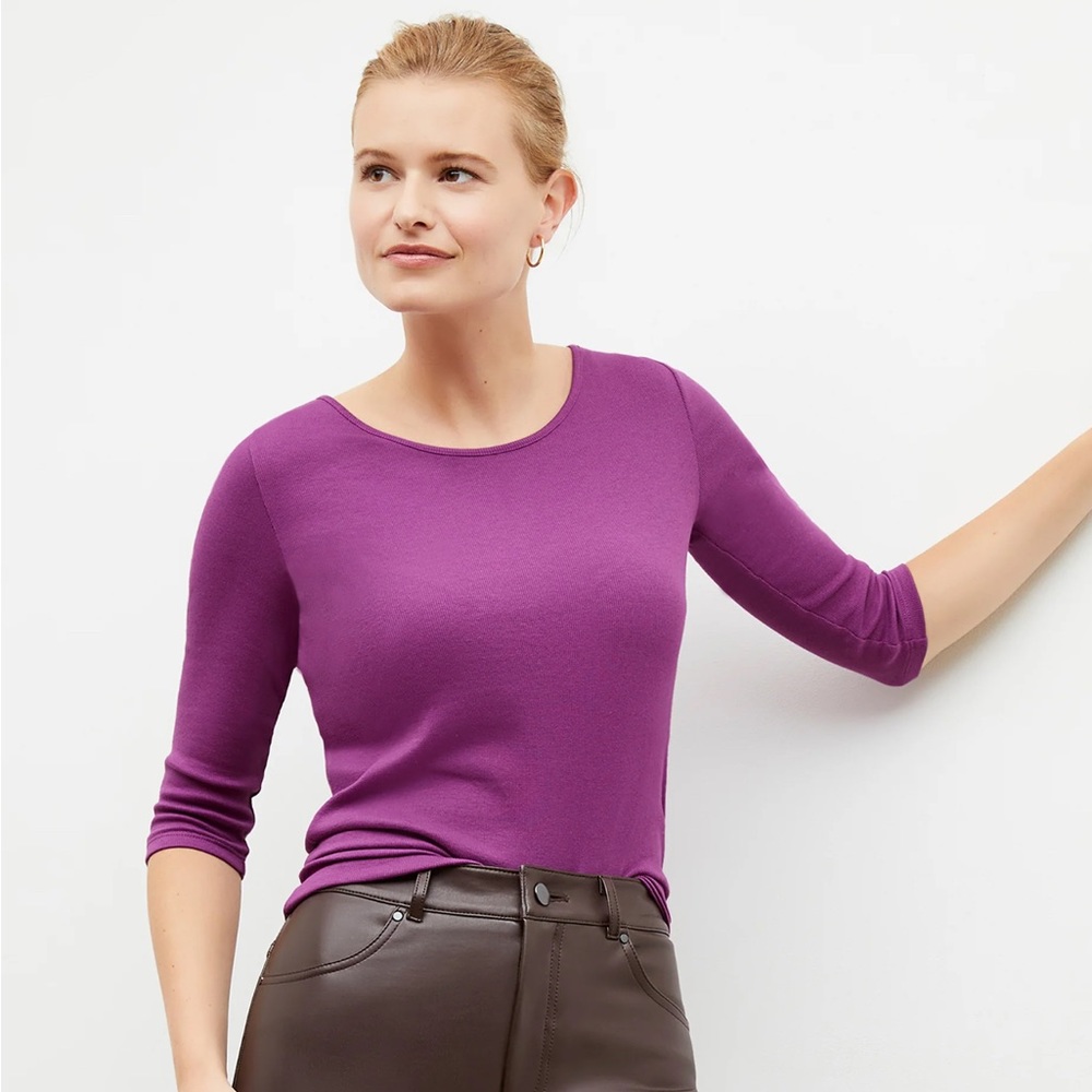 MM Lafleur Soyoung Tee in Purple Jasper